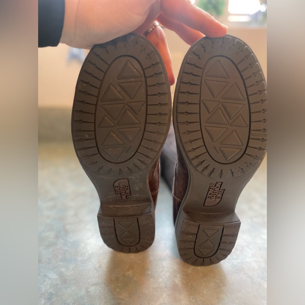 The North Face Brown Lace Up Boots Rugged Outdoor Style - Picture 7 of 11
